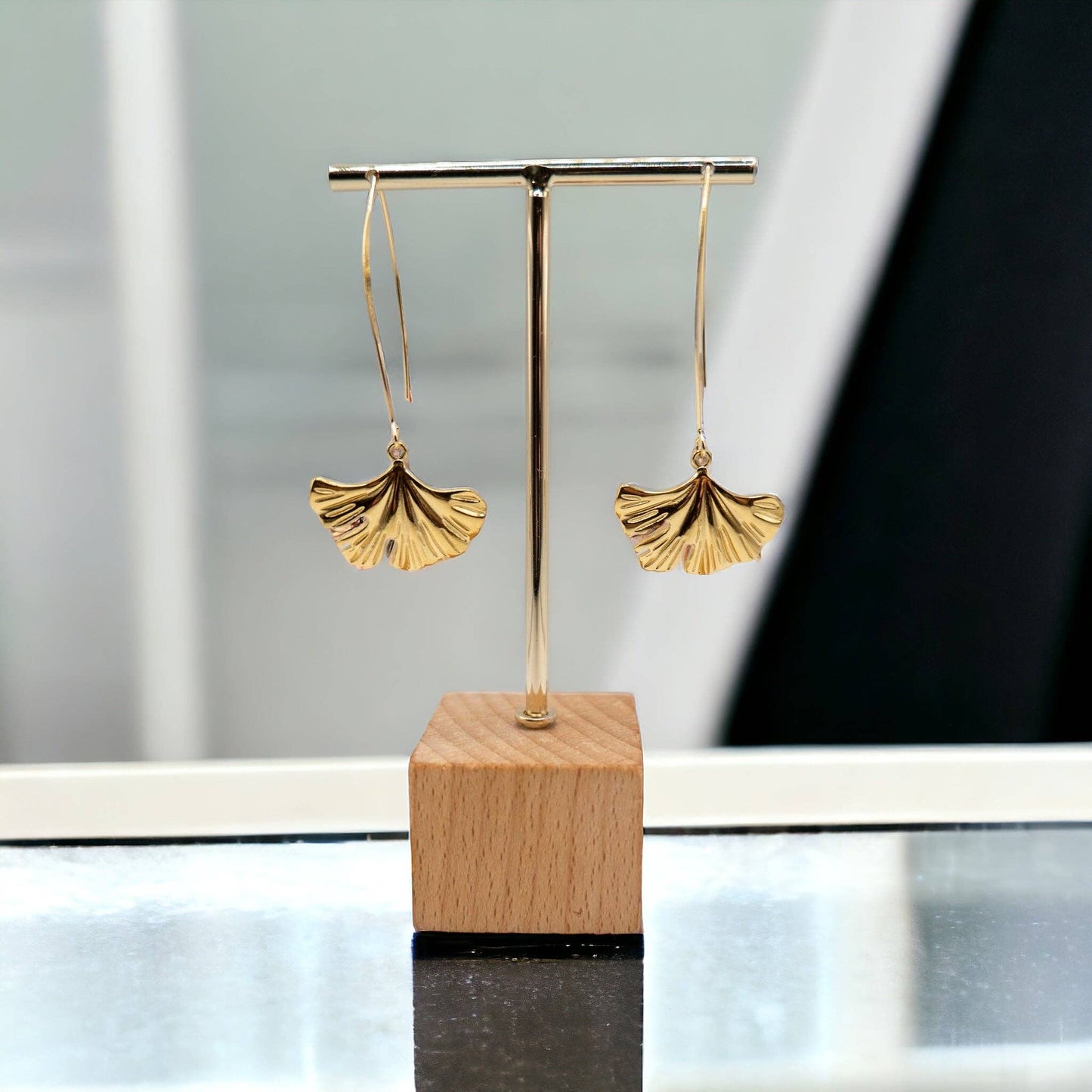 GINGKO | Goldene Ohrringe