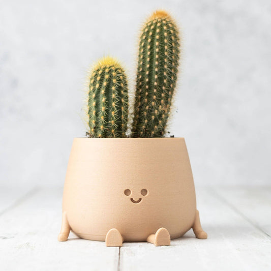 HAPPY POT WOODY | Flowerpot from the 3D printer