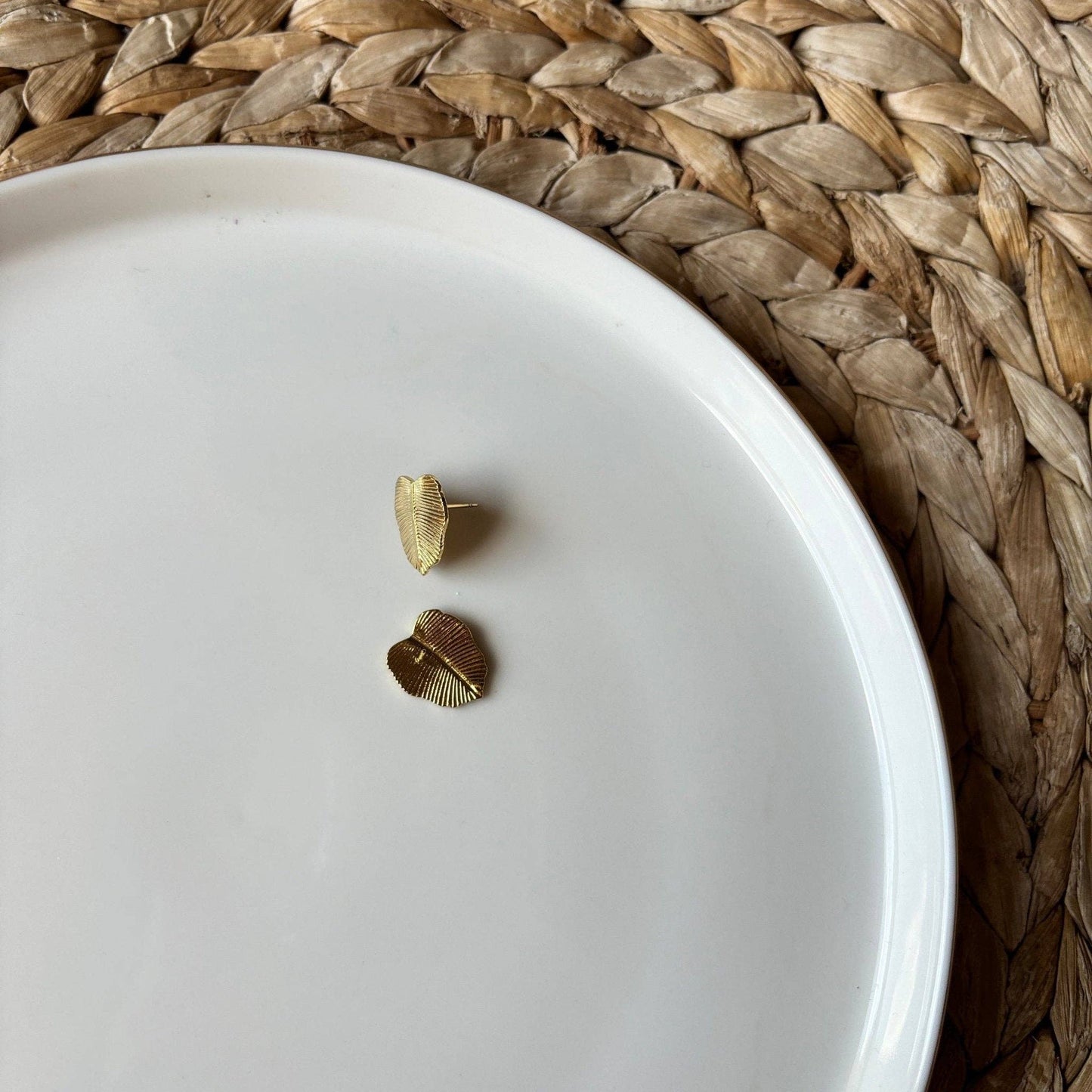 MONSTERA LEAF | 18k vergoldete Ohrstecker