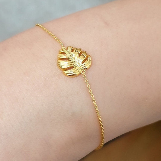 MONSTERA ARMBAND | GOLD