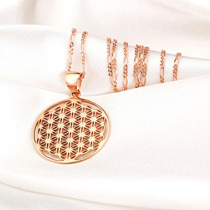 BLUME DES LEBENS HALSKETTE | ROSEGOLD