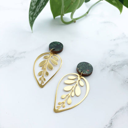 CALATHEA MAKOYANA OHRRINGE | GOLD