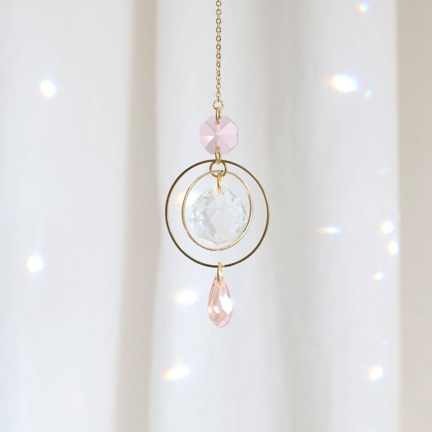 PEARL | Suncatcher with glass crystal handmade in France