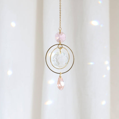 PEARL | Suncatcher with glass crystal handmade in France