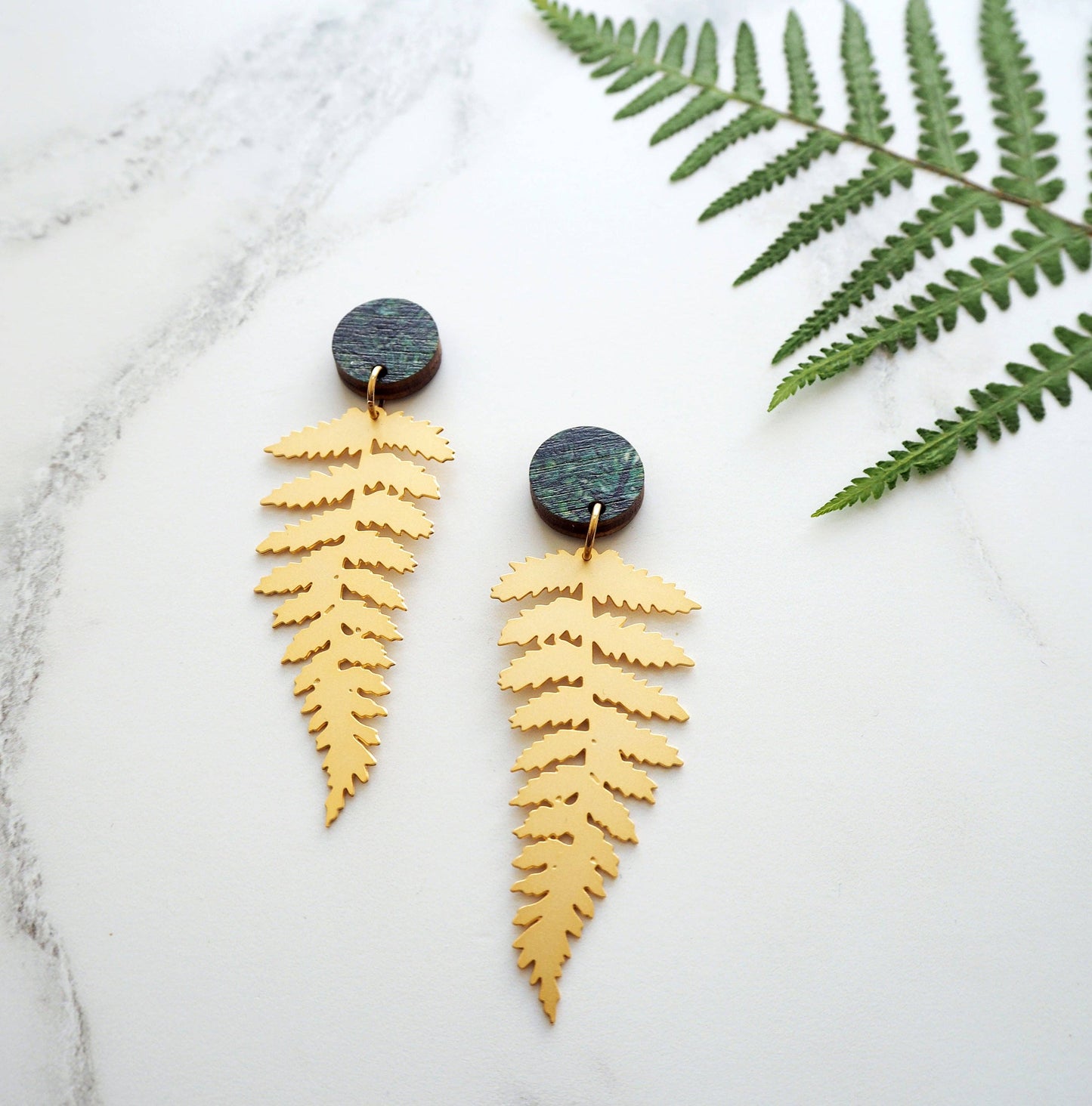 FARN OHRRINGE | GOLD