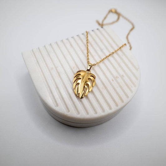 MONSTERA HALSKETTE | Gold 18k