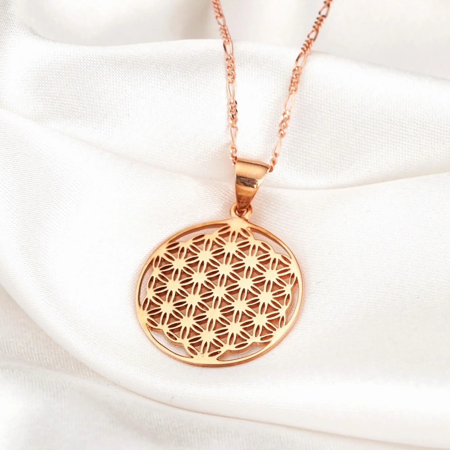 BLUME DES LEBENS HALSKETTE | ROSEGOLD