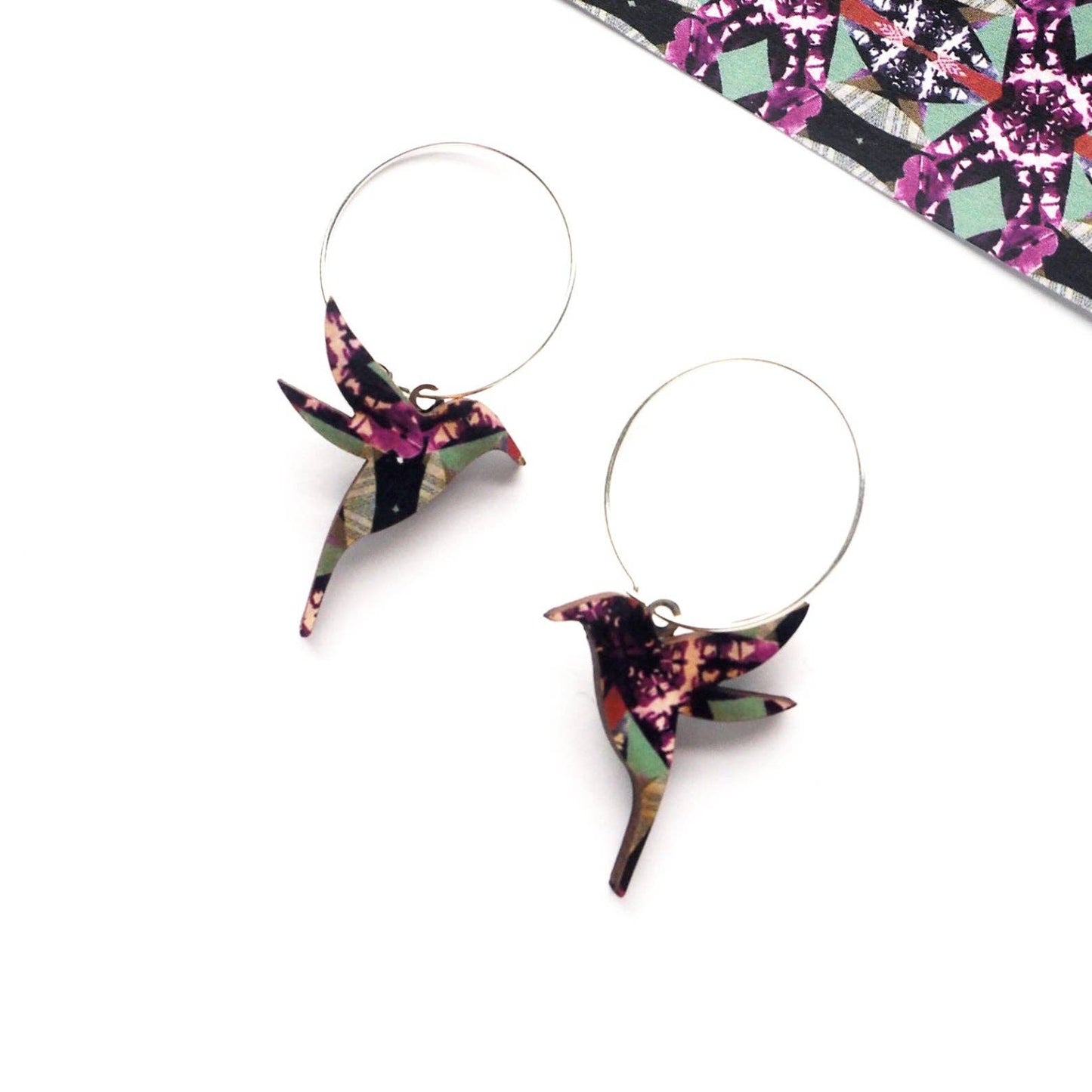 HUMMINGBIRD MULTI COLOR CREOLEN | SILBER