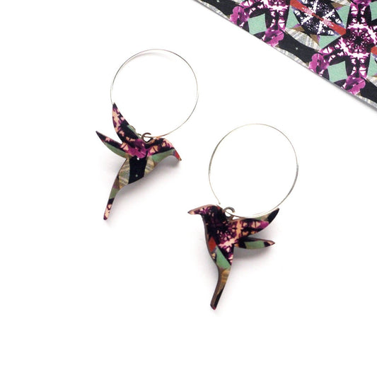 HUMMINGBIRD MULTI COLOR CREOLEN | SILBER