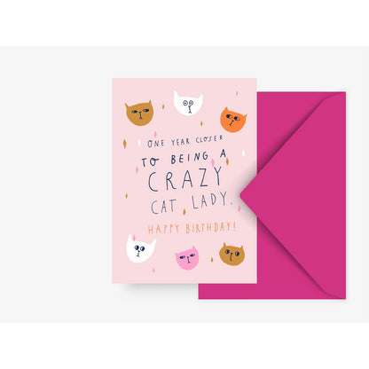 CRAZY CAT LADY | GRUßKARTE