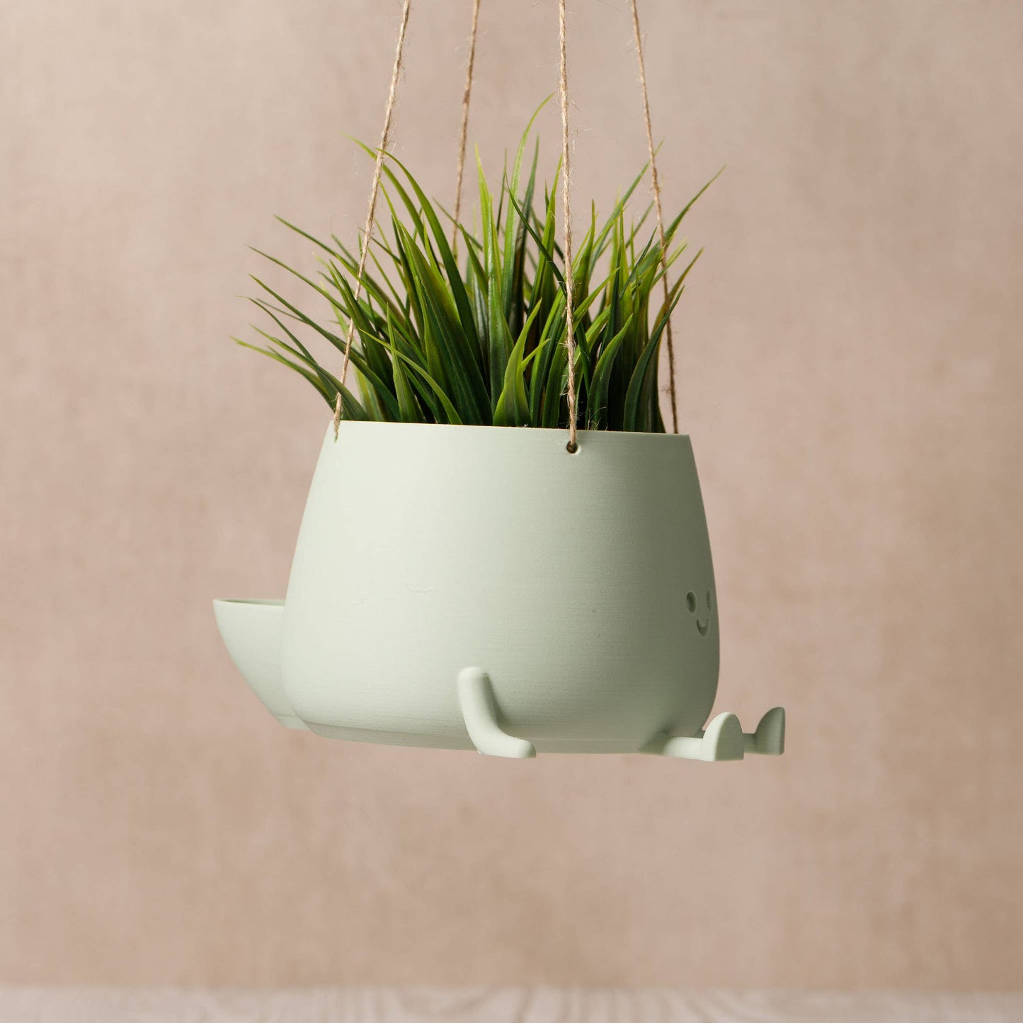 HAPPY POT SAGE GREEN | 3D-printed hanging basket