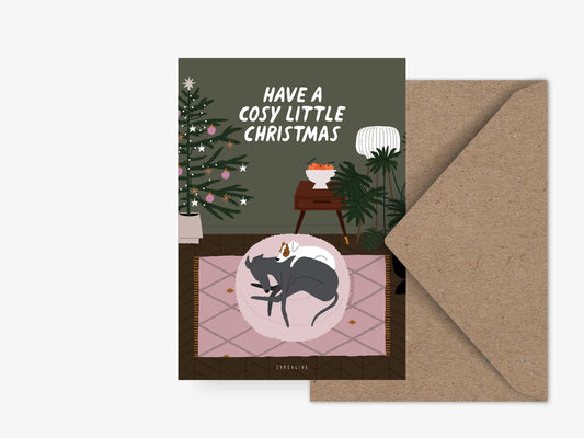 COZY LITTLE CHRISTMAS | Weihnachtliche Hunde Postkarte