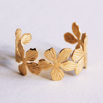 BOLD | Statement Armband mit großen Blüten