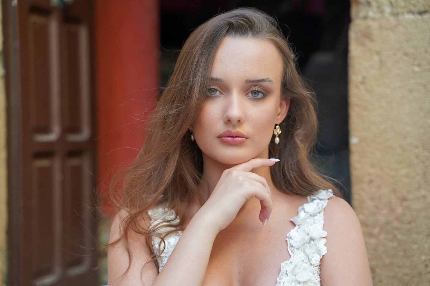 DAISY | Boucles d'oreilles en or 18 carats avec perles d'eau douce