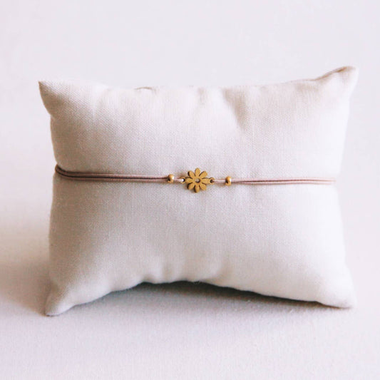 WILDFLOWER TAUPE | Bracelet with a delicate floral motif
