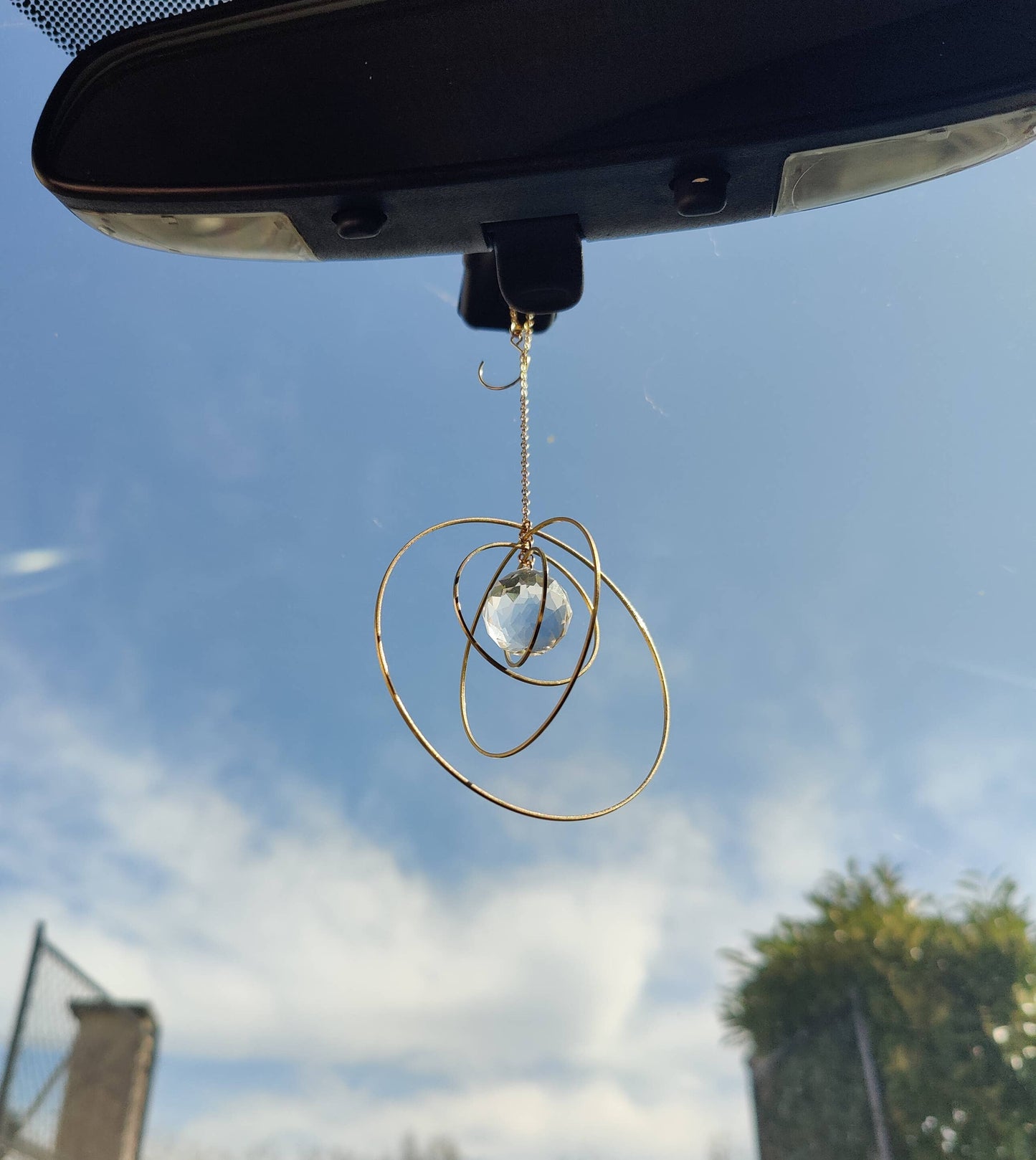 GALAXY XL | Handgemachter Suncatcher mit Glaskristall