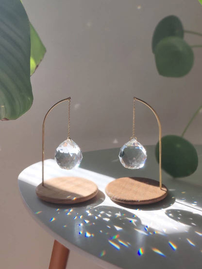 PENDULUM | Handmade Feng Shui suncatcher with glass crystal, standing