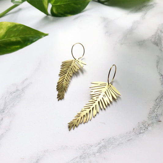 PALMBLÄTTER CREOLEN | GOLD