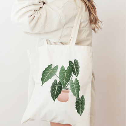 ALOCASIA STOFFTASCHE | Handbedruckt in Deutschland