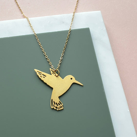 KOLIBRI HALSKETTE | GOLD