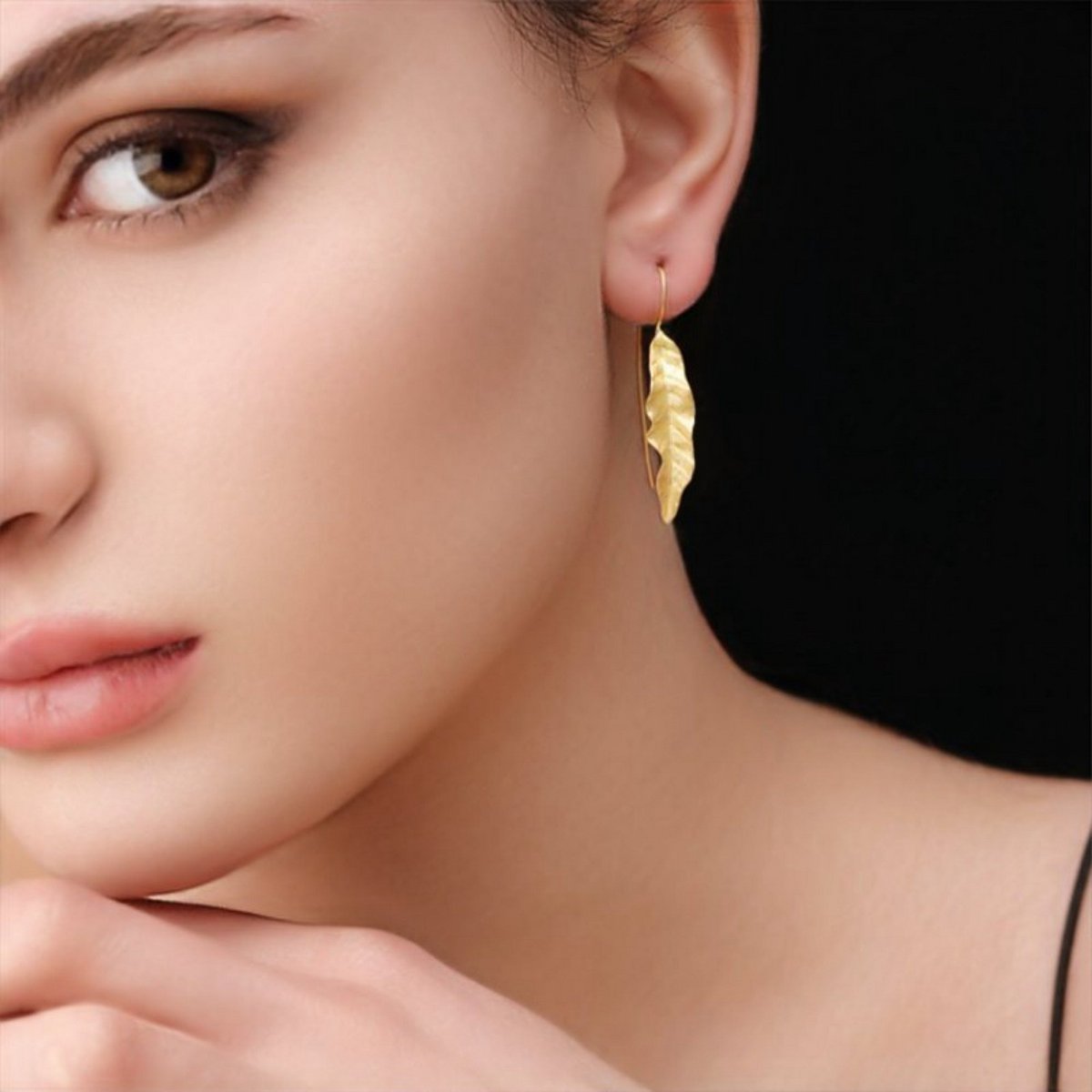 LEAF OHRRINGE | GOLD