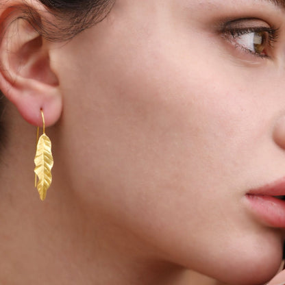 LEAF OHRRINGE | GOLD