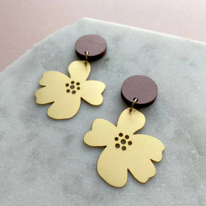 LA FLEUR OHRRINGE | GOLD