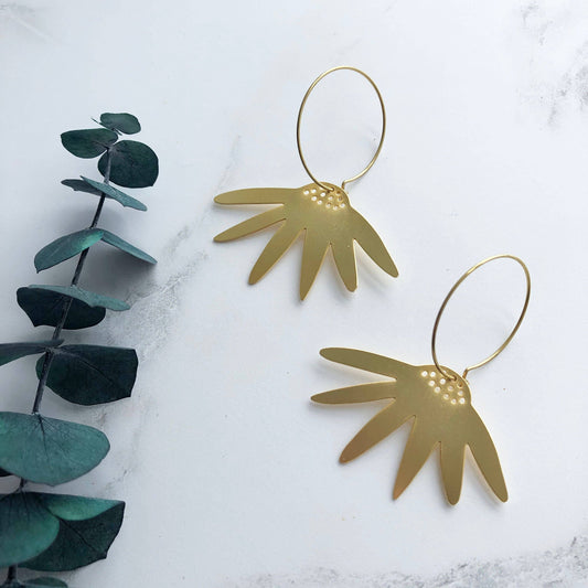 GÄNSEBLÜMCHEN CREOLEN | GOLD