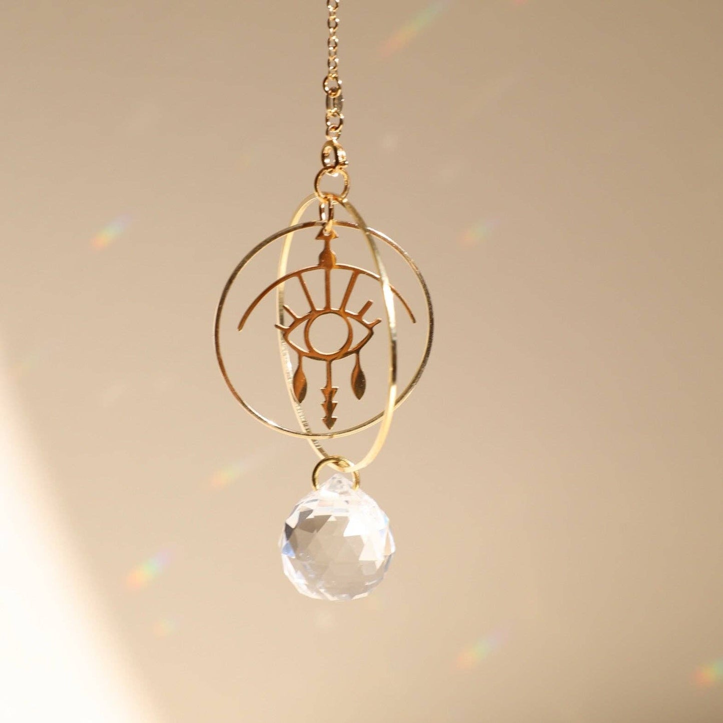 GLEAM | Handgemachter Suncatcher mit Glaskristall