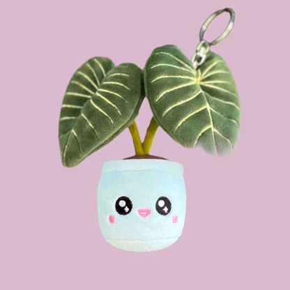 PHILODENDRON GLORIOSUM | Porte-clés végétal en tissu