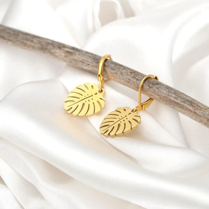 MONSTERA CLASSY OHRRINGE | GOLD