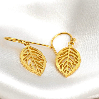 BLATT OHRRINGE | GOLD
