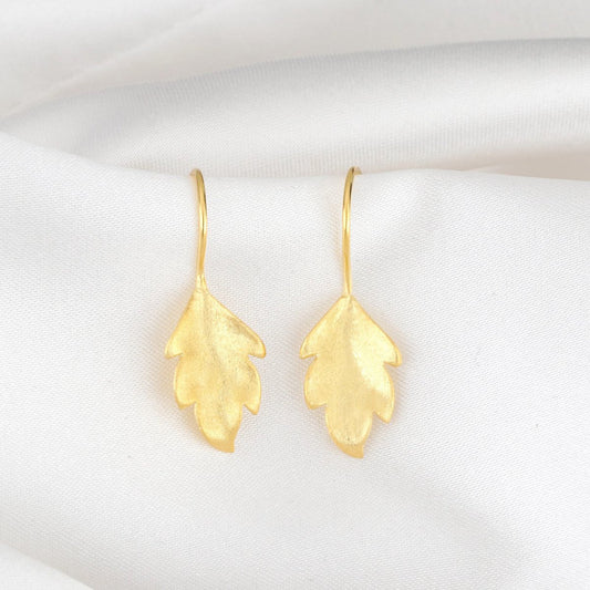 HERBSTBLATT OHRRINGE | GOLD