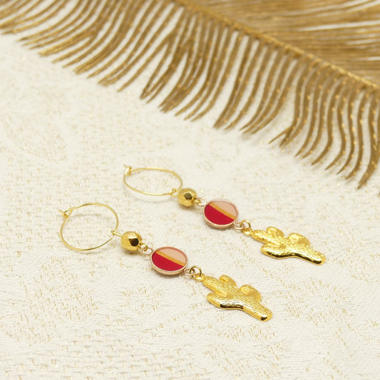 KAKTUS OHRRINGE | GOLD
