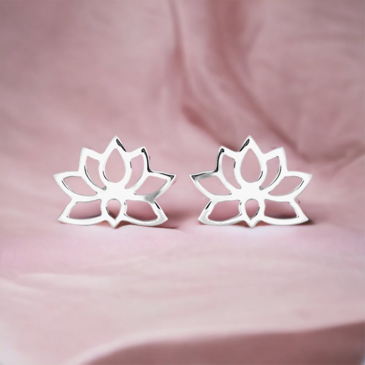 BOUCLES D'OREILLES LOTUS | ARGENT