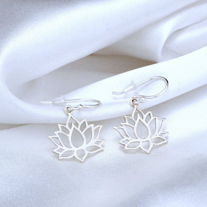 LOTUS EARRINGS | SILVER
