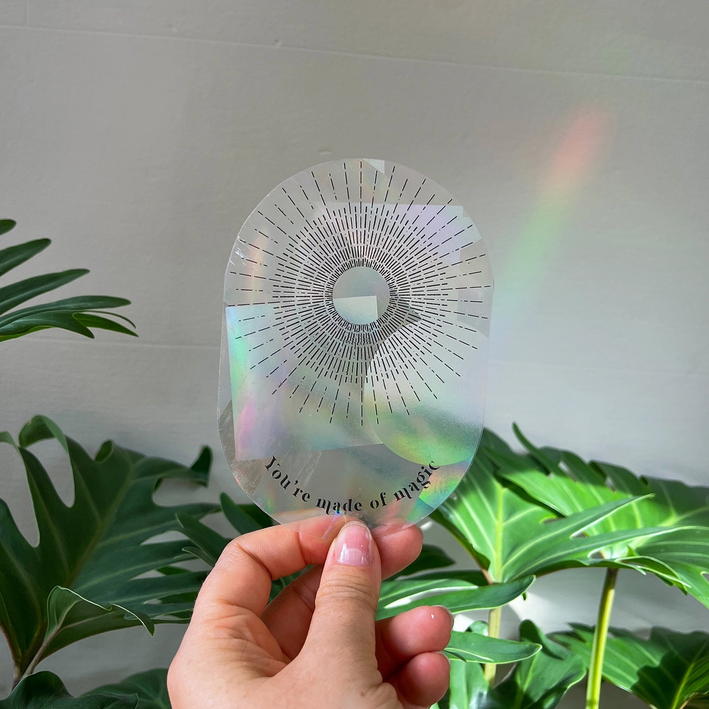 MADE OF MAGIC | Suncatcher Sticker für Regenbögen