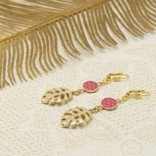 MONSTERA OHRRINGE ROSA | GOLD