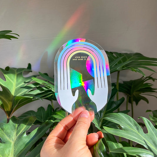 RAINBOW | Suncatcher Sticker für Regenbögen