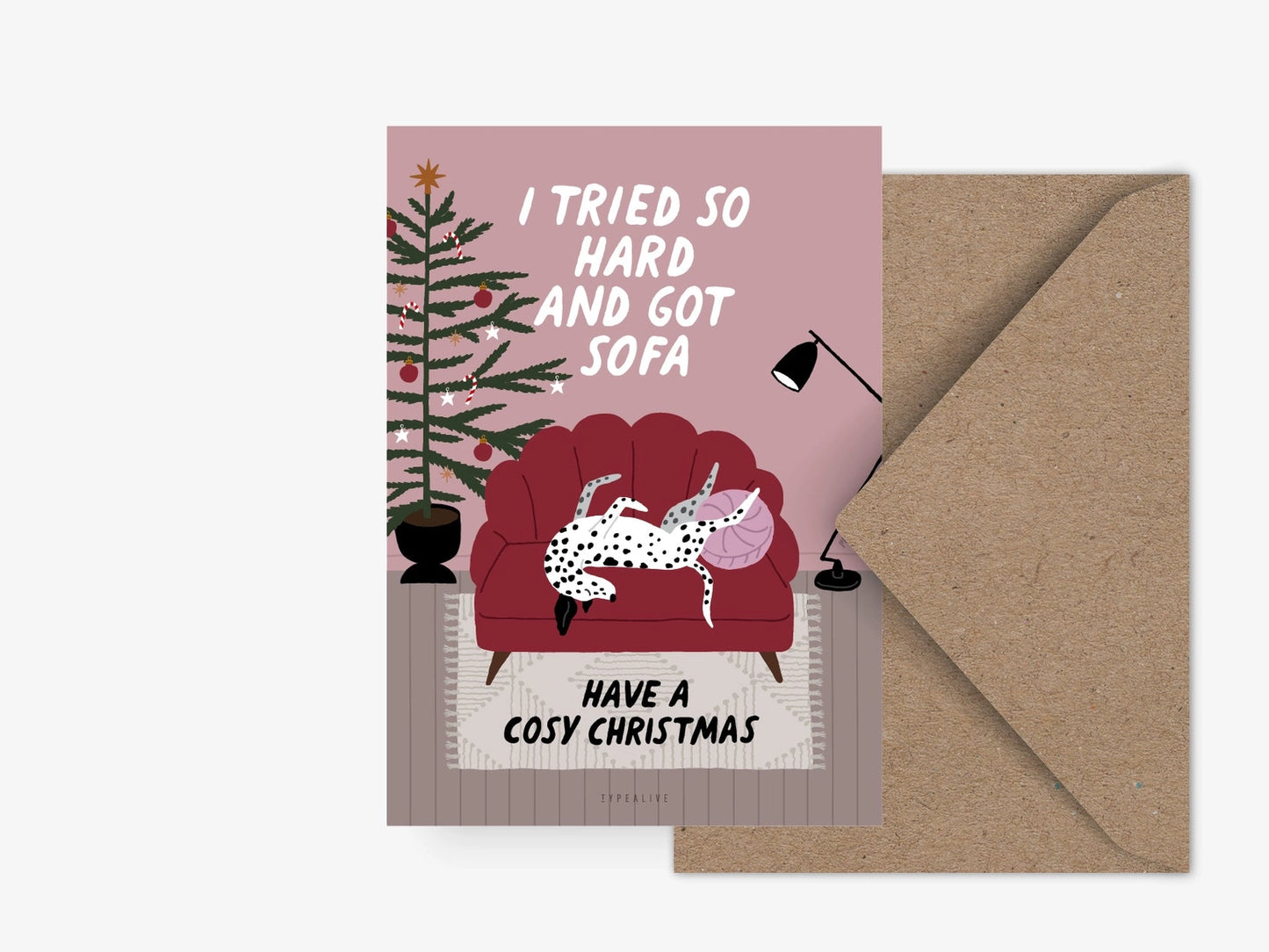SOFA DOG | Weihnachtliche Hunde Postkarte
