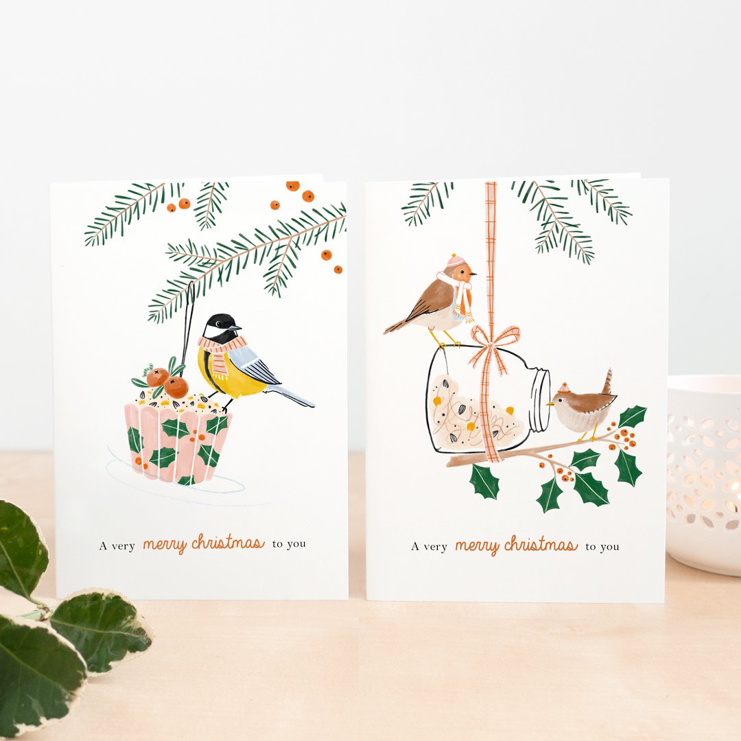 WALDZAUBER | Weihnachtliche Grußkarten einzeln oder im 2er Set